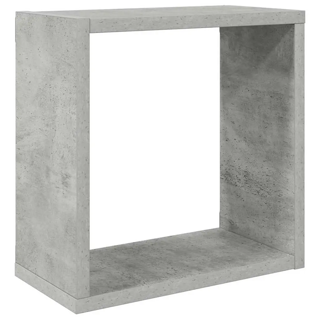 Wall Cube Shelves for Home Decor 6 Piece Grey Floating Storage Display