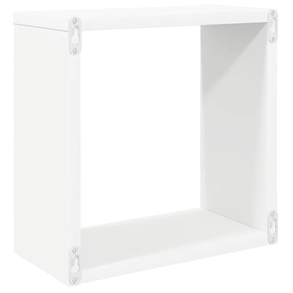 Wall Cube Shelves Set for Living Room Bedroom Kitchen White Sonoma Oak 30 x 15 x 30 cm