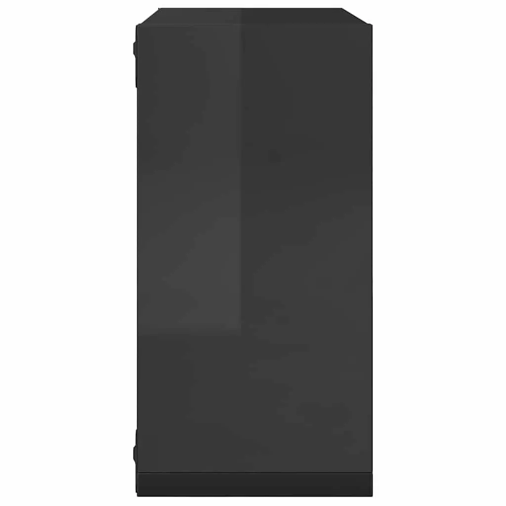 Wall Cube Shelves 6 Pieces Grey Floating Storage Display Hanging Organizer