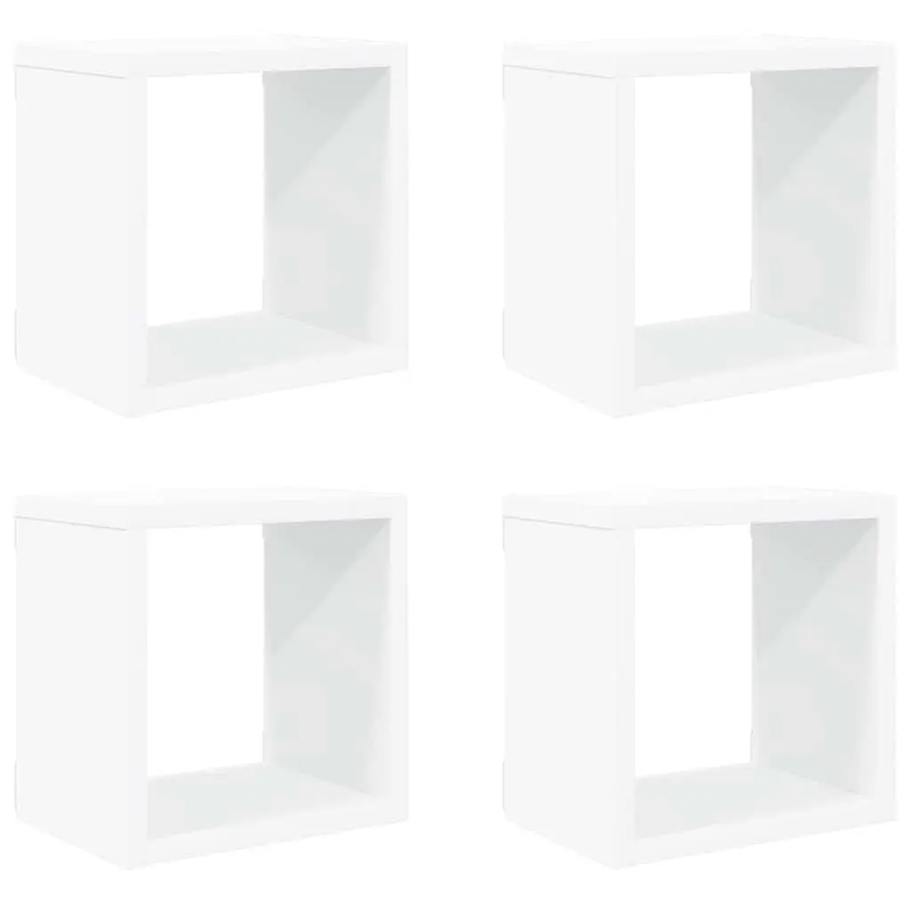 Wall Cube Shelves Set 4 pcs Floating Storage Display Organiser Home Decor