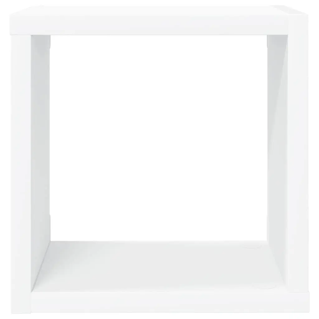 Wall Cube Shelves 6 Pieces White Floating Storage Display Hanging Organiser Set
