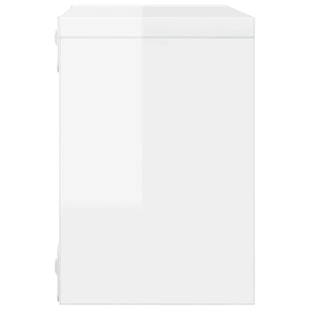 Wall Cube Shelves 4 Piece Set White Floating Storage Display Organiser Home