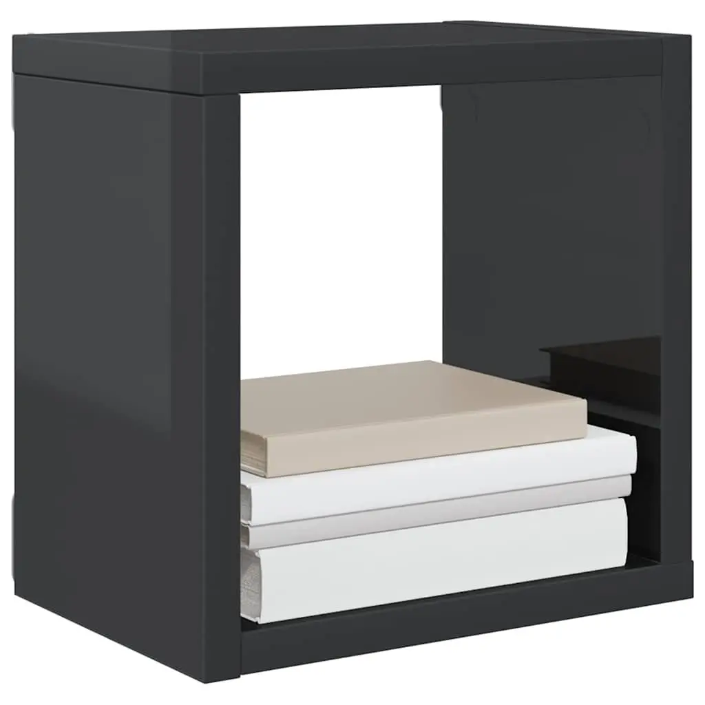 Wall Cube Shelves 6 Piece Set Floating Storage Display Grey Home Decor