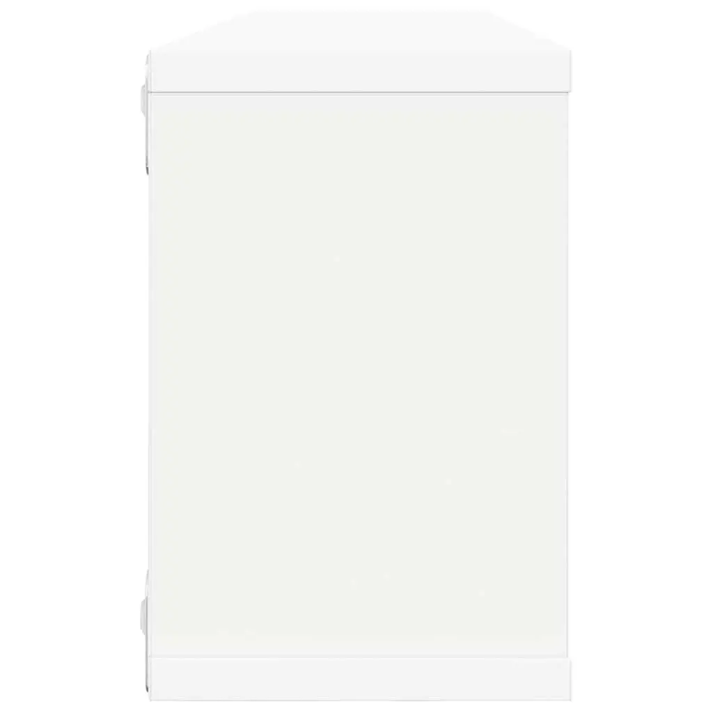 Wall Cube Shelves Set 4 Piece White Storage Display for Home Use 60 x 15 x 23 cm