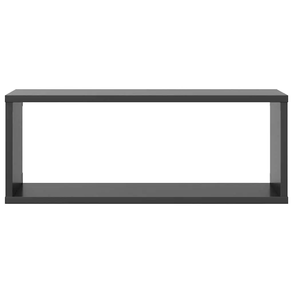 Wall Cube Shelves 6 pcs Grey Floating Storage Display Organizer Set