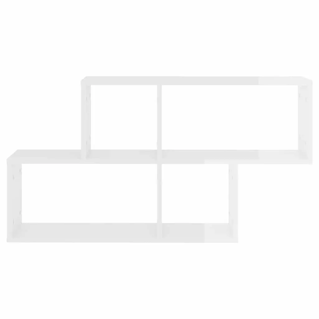 Wall Shelf Cube Storage Display Unit for Home Decor 100 x 18 x 53 cm