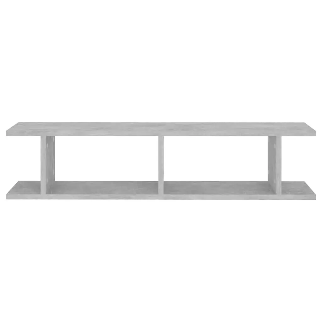 Wall Shelves 2 Piece Grey Floating Display Cube Storage Bedroom Living Room Decor