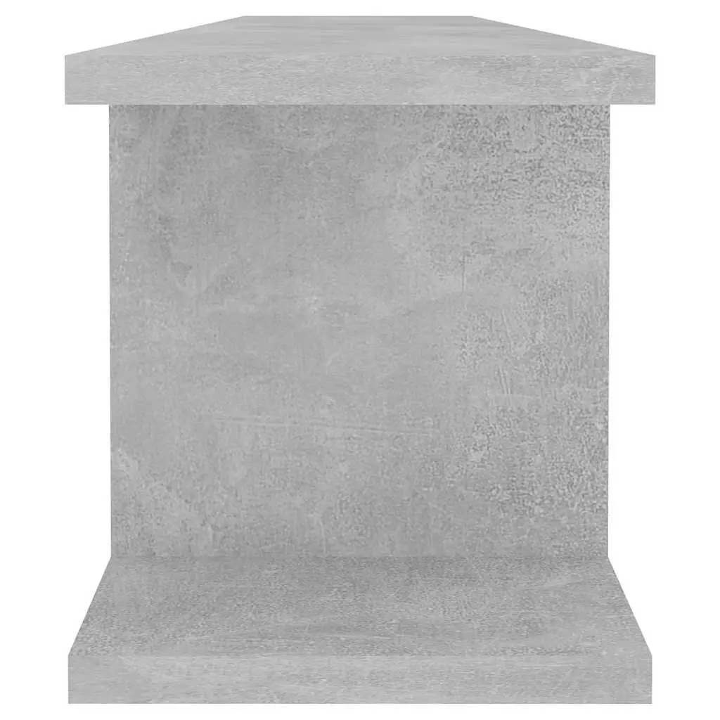 Wall Shelves 2 Piece Grey Floating Display Cube Storage Bedroom Living Room Decor
