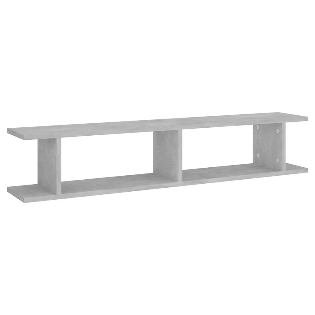 Wall Shelves for Living Room Bedroom Grey Cube Display 2 Piece