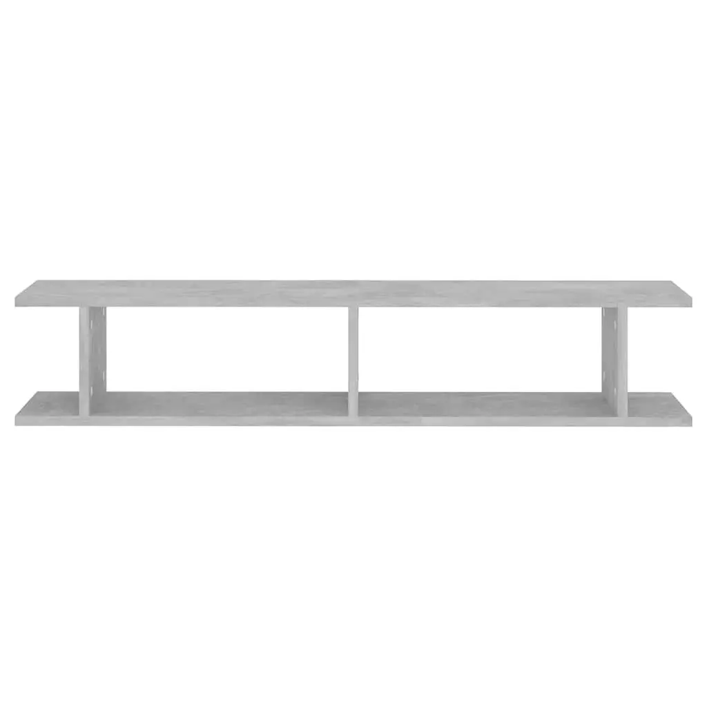 Wall Shelves for Living Room Bedroom Grey Cube Display 2 Piece