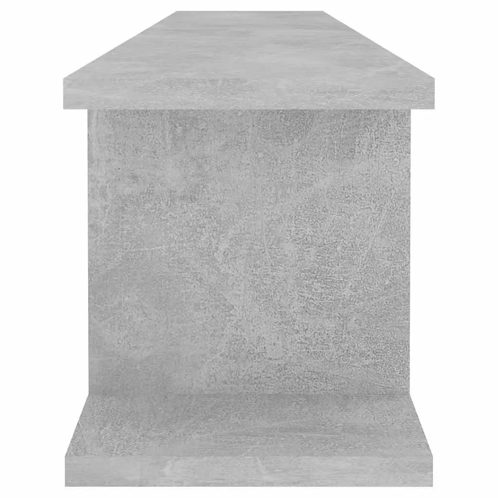 Wall Shelves for Living Room Bedroom Grey Cube Display 2 Piece