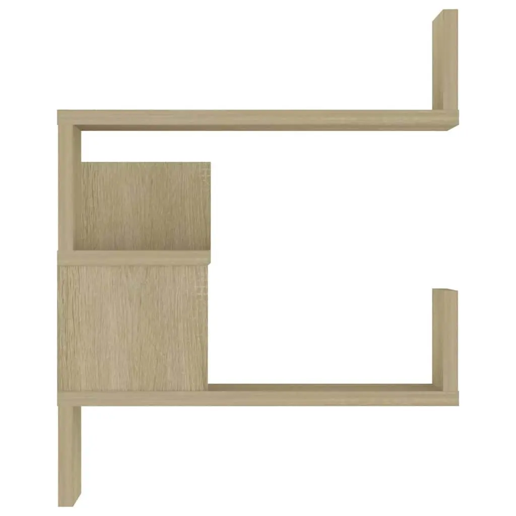 Wall Corner Shelves for Living Room Bedroom Kitchen 40x40x50 cm Brown Engineered Wood 2 Piece Display Storage