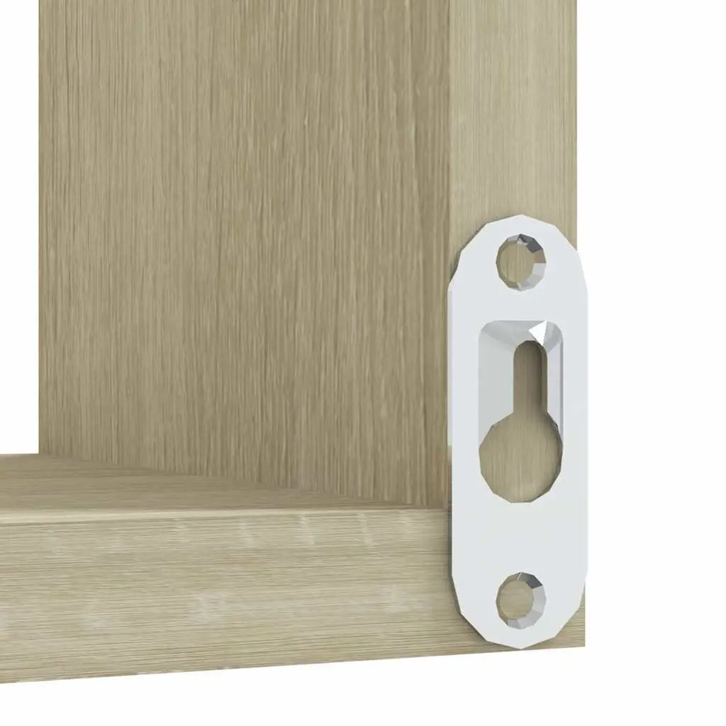 Wall Corner Shelves for Living Room Bedroom Kitchen 40x40x50 cm Brown Engineered Wood 2 Piece Display Storage