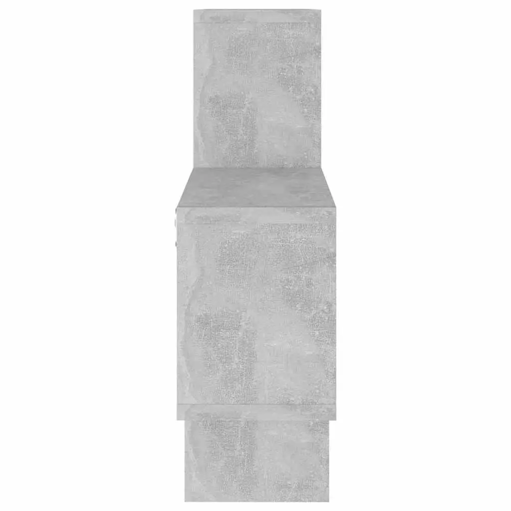 Car-Shaped Wall Shelf for Home Storage Grey Engineered Wood 82L x 15W x 51H cm