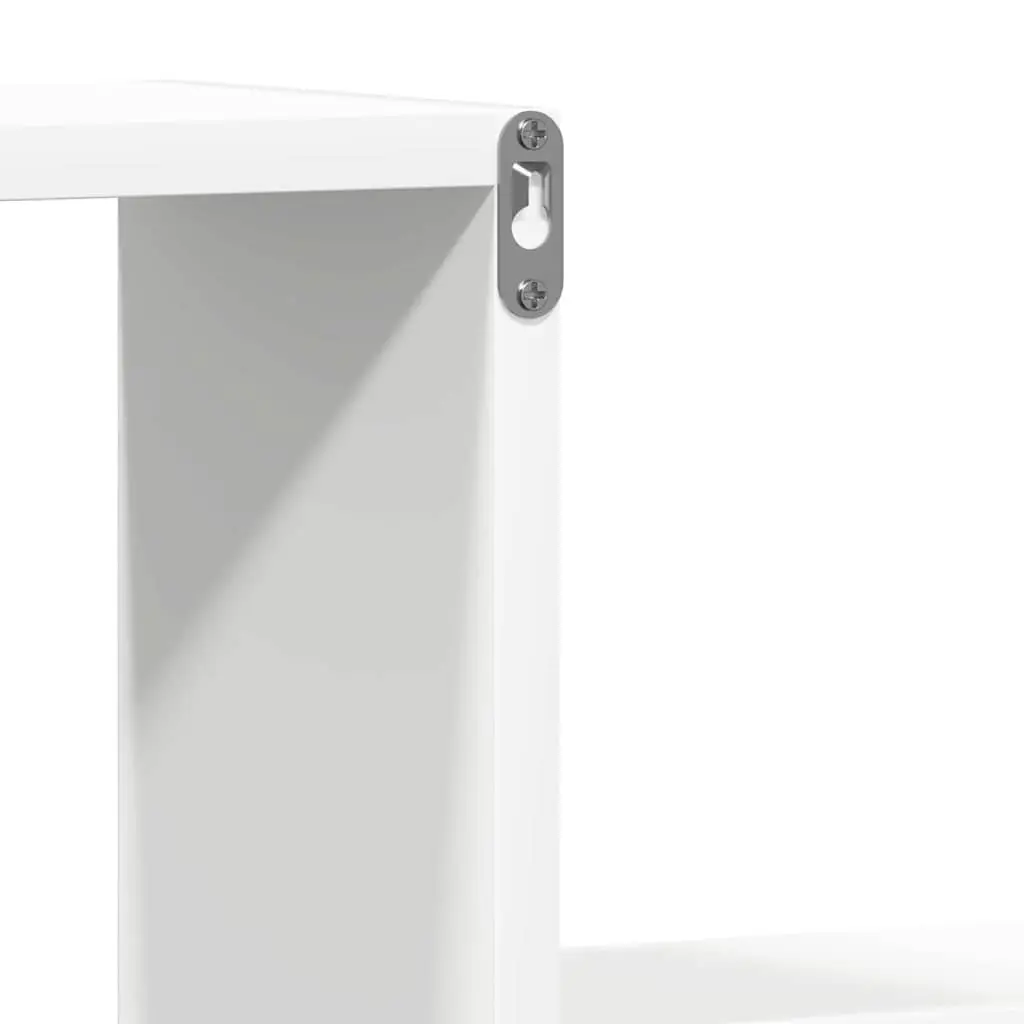 Wall Shelves 2 Pieces White Floating Display Shelf Invisible Mount Home Decor
