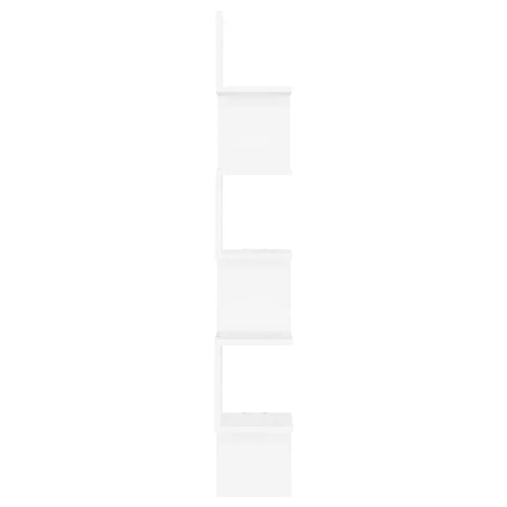 Wall Corner Shelf White Storage Display Unit Living Room Bedroom Kitchen 20x20x127.5cm