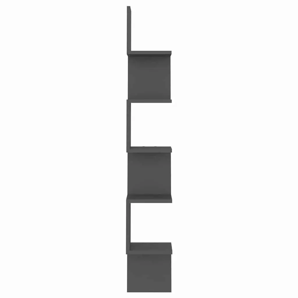 Wall Corner Shelf Grey Storage Display Shelving Unit Living Room Bedroom Kitchen