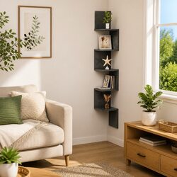 Specifications of Grey High Gloss Wall Corner Shelf
