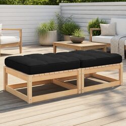 Specifications for Outdoor Garden Footstools with Cushions Set
