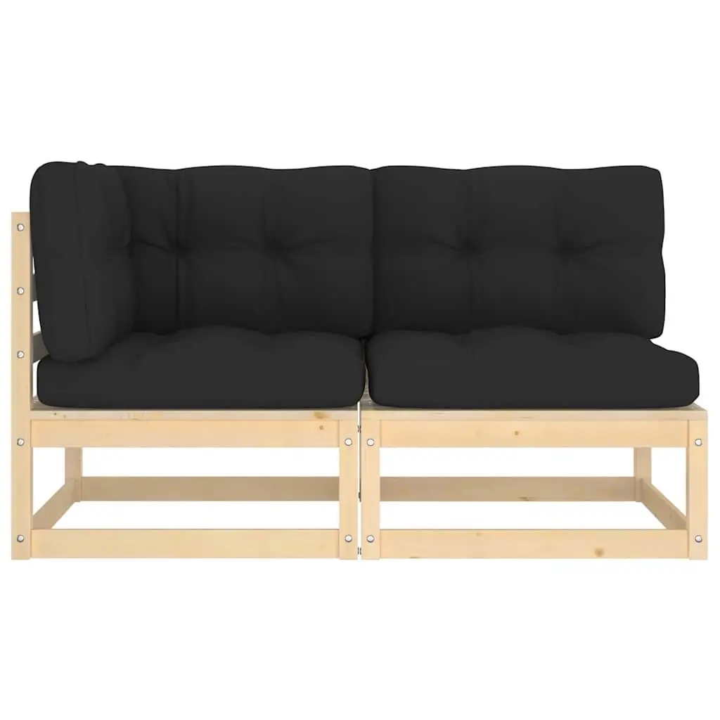 2 Piece Garden Lounge Set Outdoor Seating Modular Anthracite
