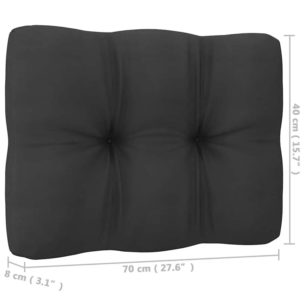 Outdoor Sectional Sofa Set 2 Piece Garden Lounge Seating with Cushions