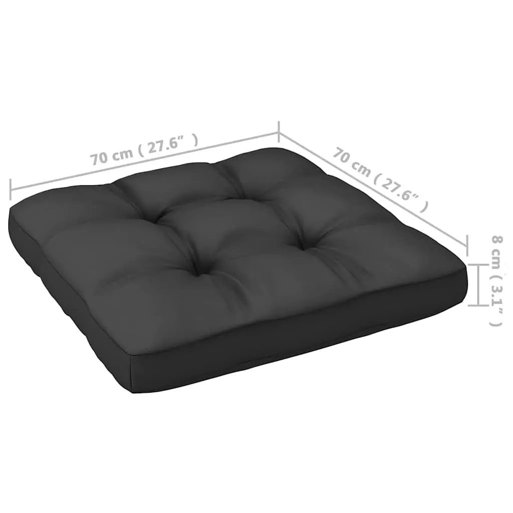 3 Piece Outdoor Sectional Sofa with Solid Pinewood Frame