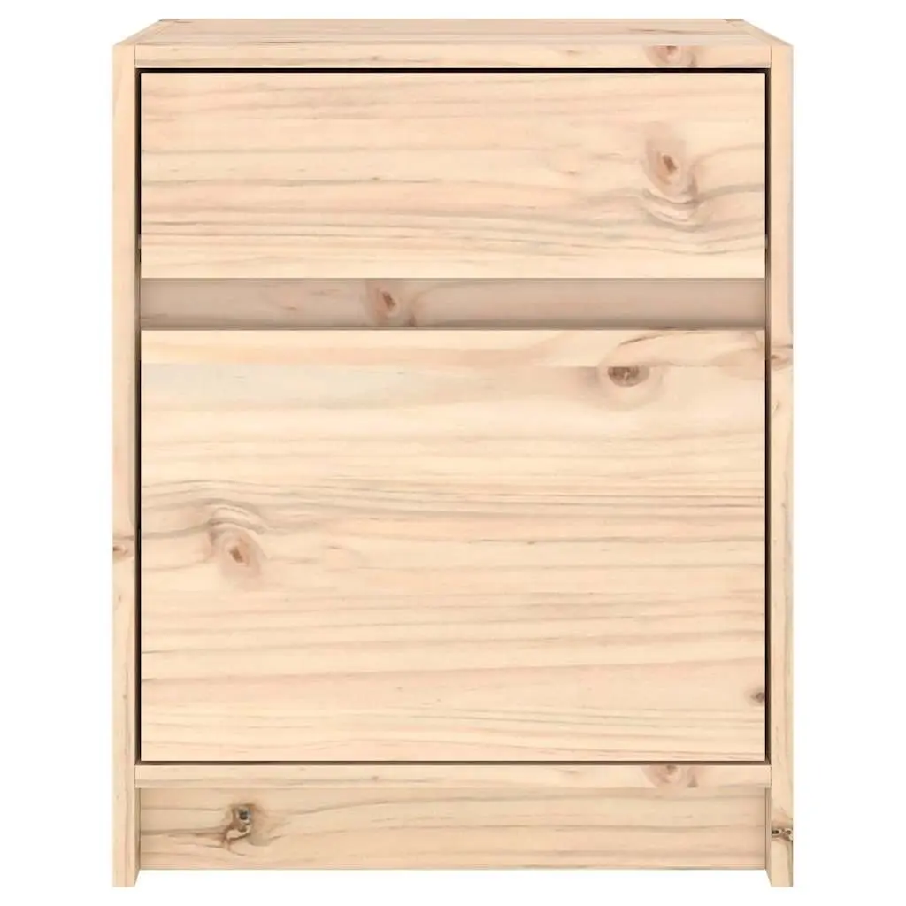 Bedside Cabinet Bedroom 40x31x50cm Brown Solid Wood Nightstand Storage Furniture