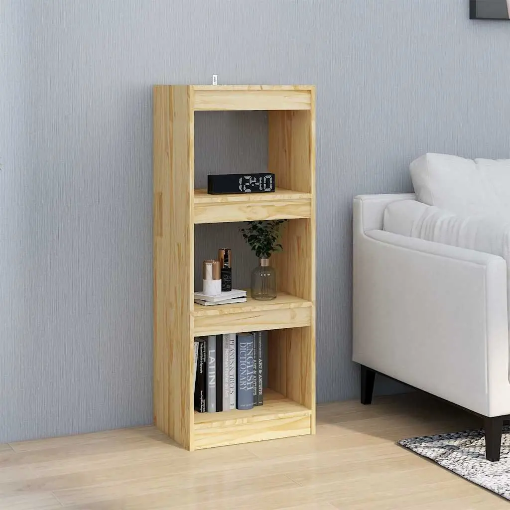 Solid Pinewood Room Divider Storage Shelf 40x30x103.5cm