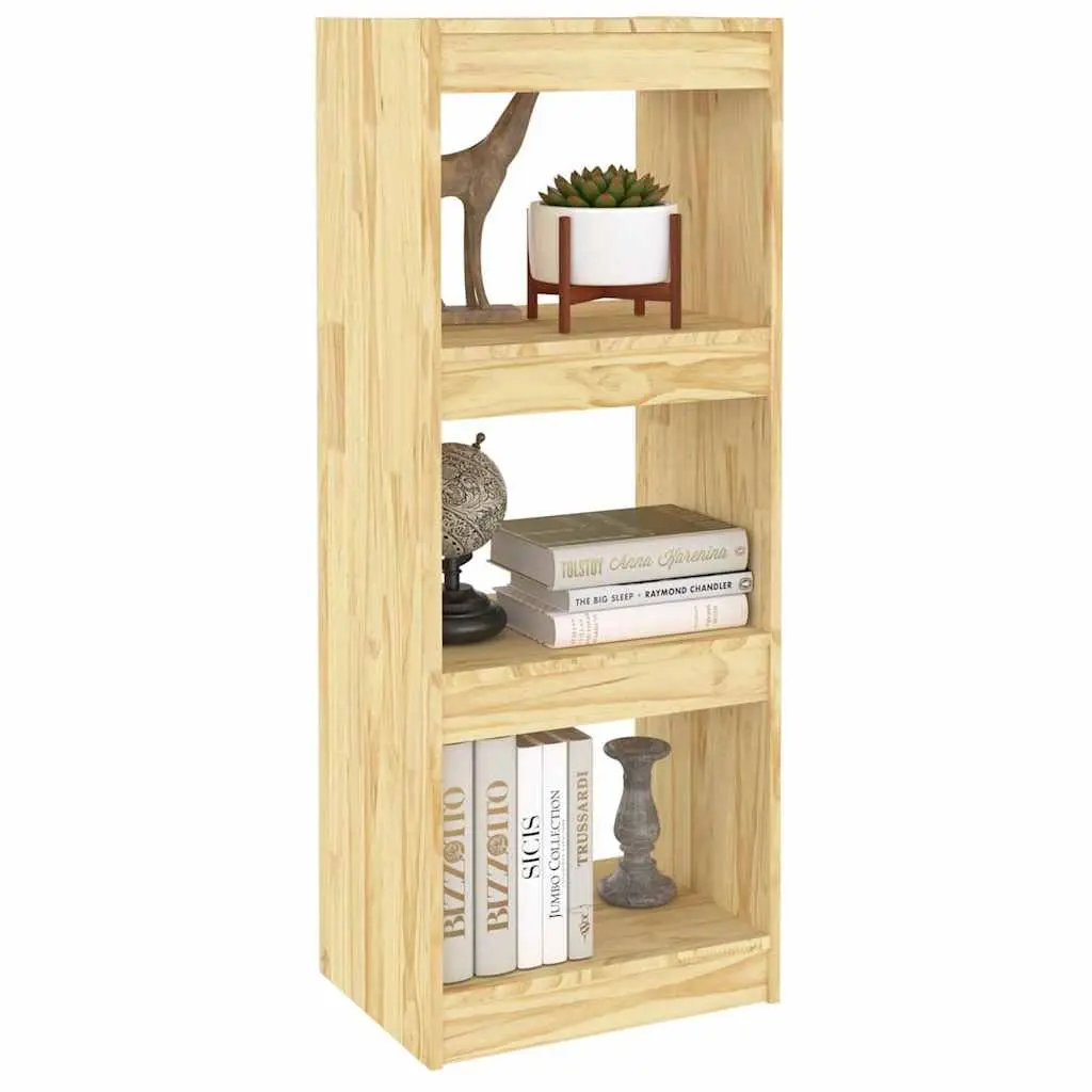 Solid Pinewood Room Divider Storage Shelf 40x30x103.5cm