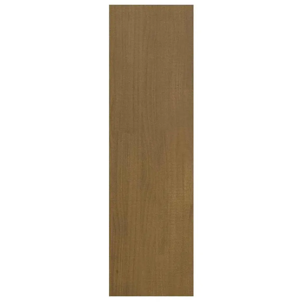 Room Divider Book Cabinet Brown Solid Pinewood 40x30x103.5cm Shelving Unit