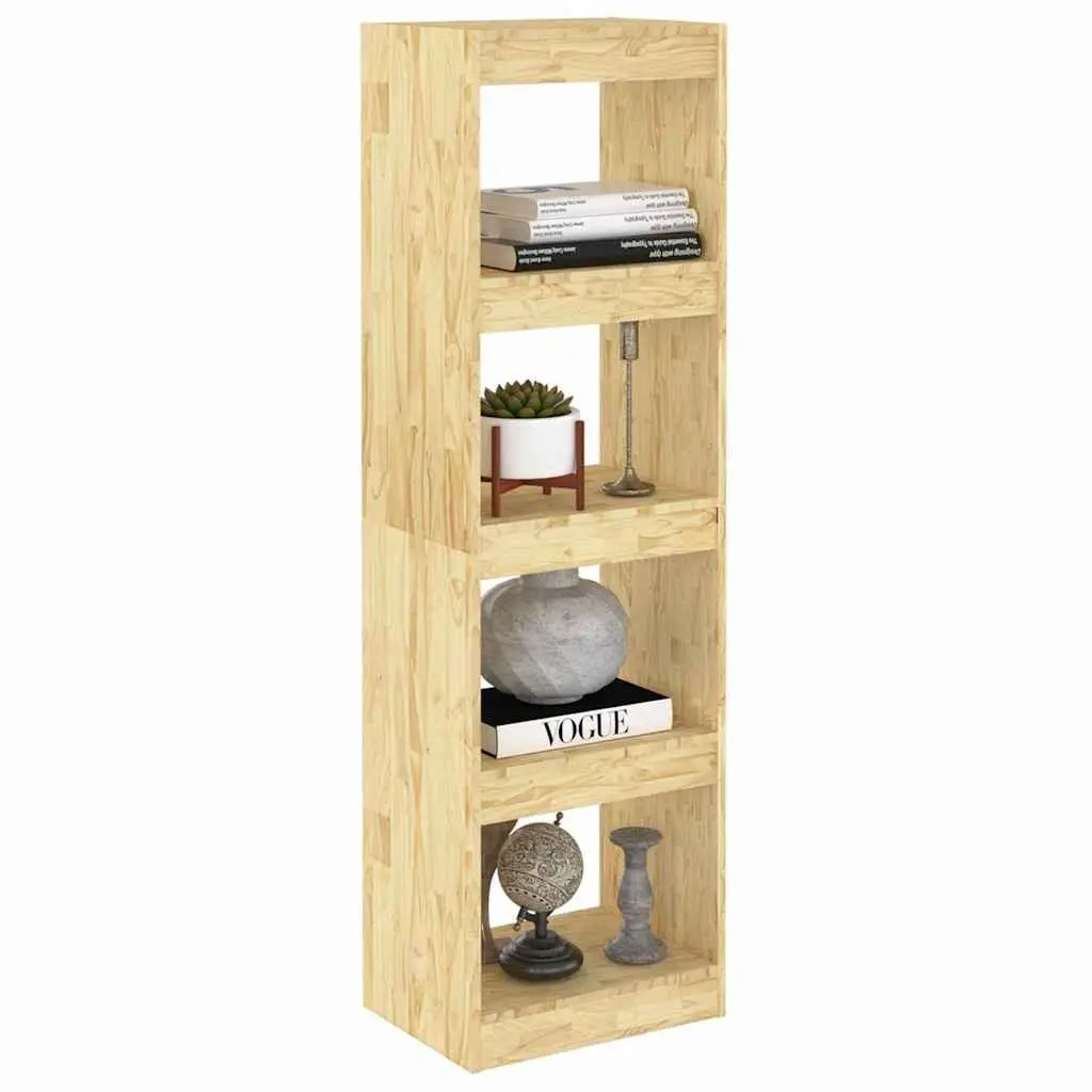 Wooden Book Cabinet Room Divider Storage Shelving Unit 4 Compartment 40 x 30 x 135.5 cm
