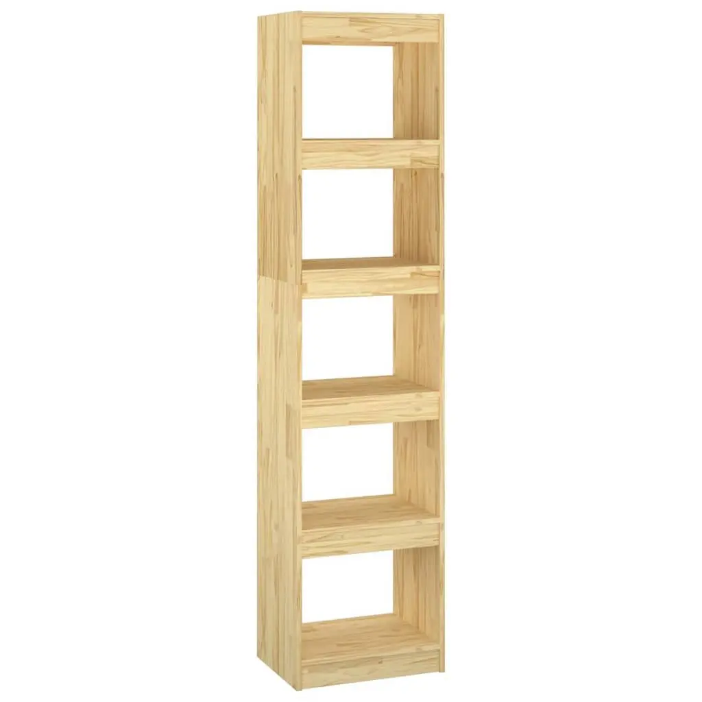 Book Cabinet Room Divider Bookcase 40x30x167.5 cm Solid Pinewood Shelving Unit