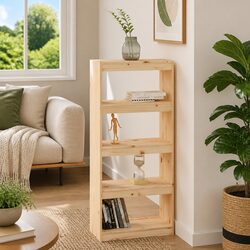 Wooden Book Cabinet Specifications: 4 Compartment Unit