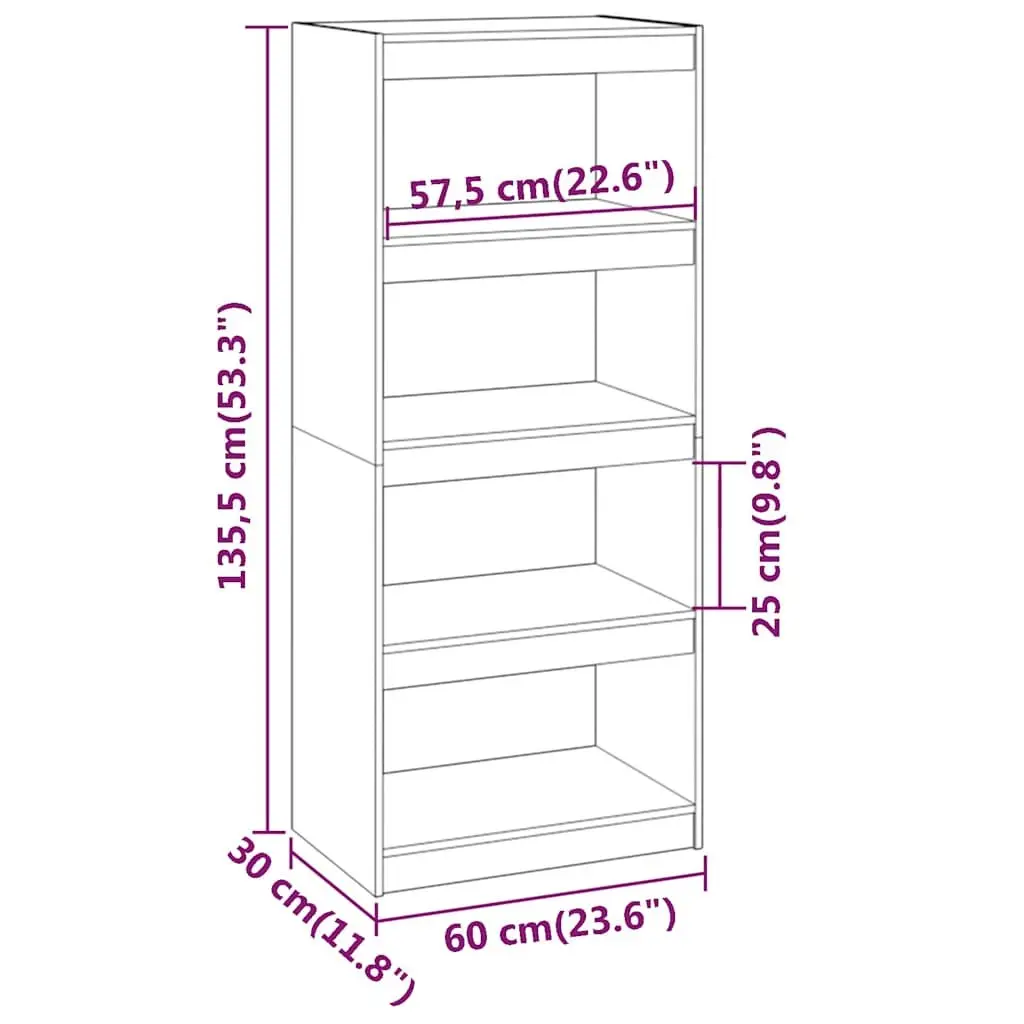 Book Cabinet Room Divider Black Solid Wood Pine Shelving Unit Storage Bookshelf