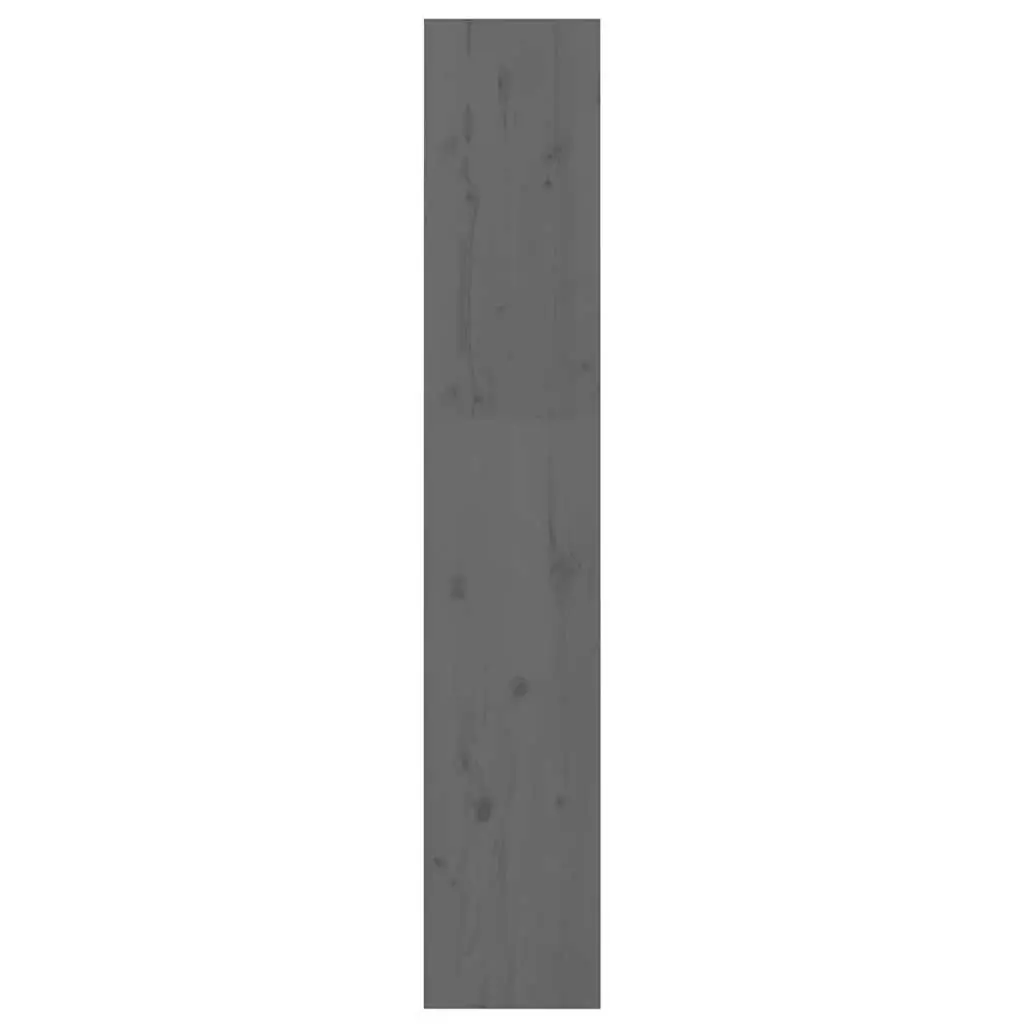 Book Cabinet Room Divider 60x30x167.5 cm Grey Solid Pine Wood Shelf