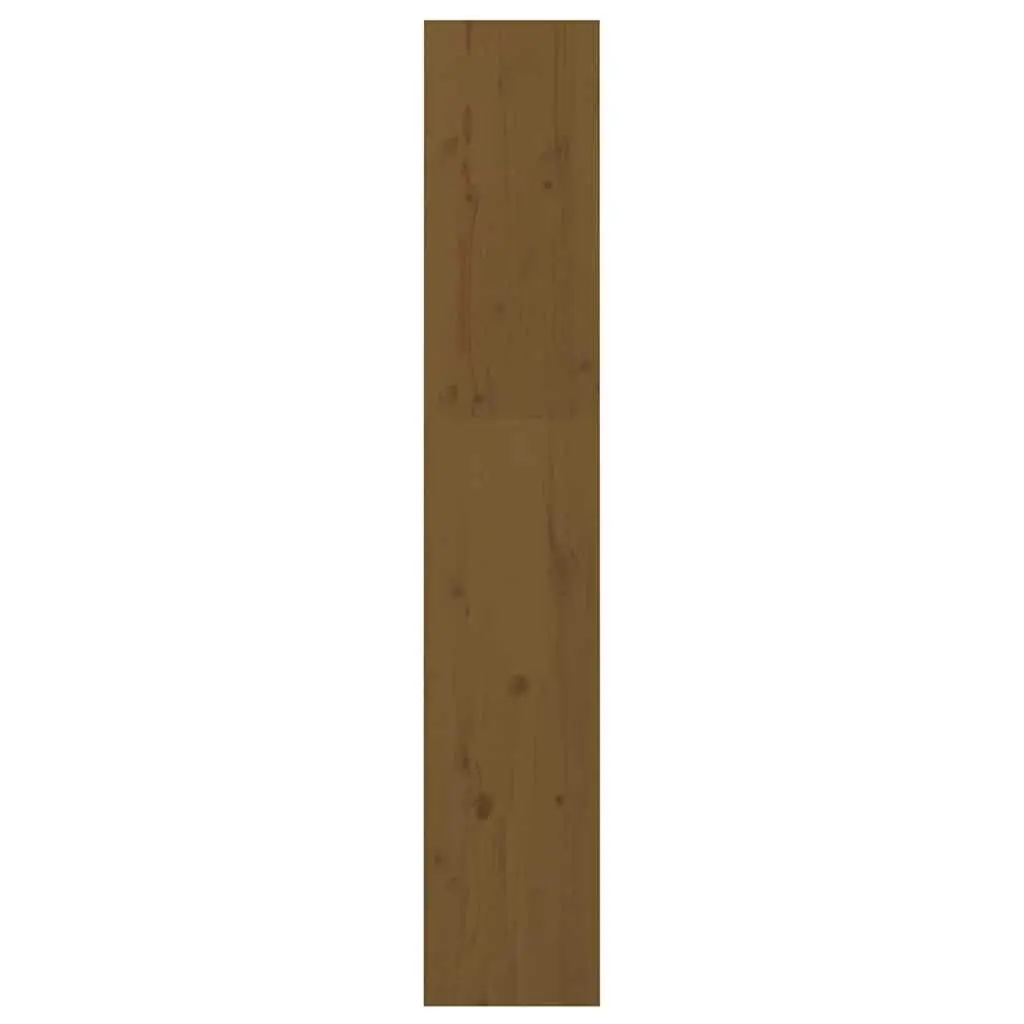 Room Divider Bookcase Solid Pinewood Honey Brown 60x30x167.5cm Storage Unit