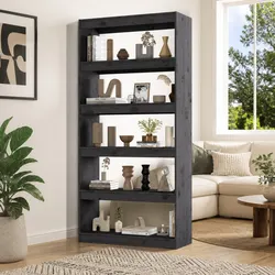 Specifications of a Grey Solid Pine Wood Book Cabinet