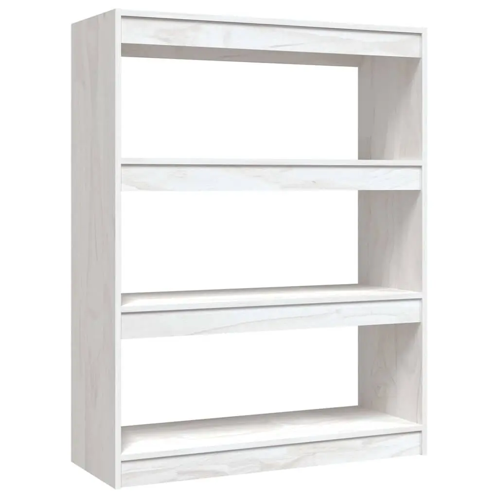 Book Cabinet Storage Organiser Room Divider White 100x30x103 cm