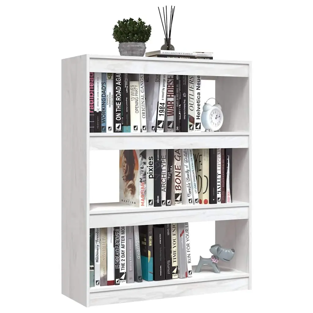 Book Cabinet Storage Organiser Room Divider White 100x30x103 cm