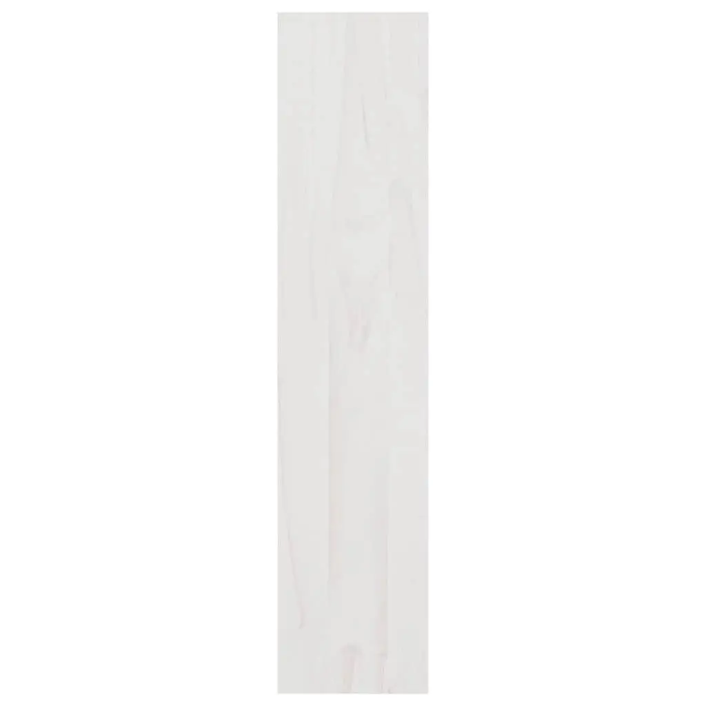 Solid Pinewood Bookcase 100x30x135.5cm White Room Divider Furniture
