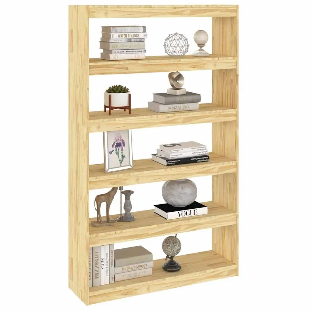 Wooden Book Cabinet Room Divider 100x30x167.5 cm Brown