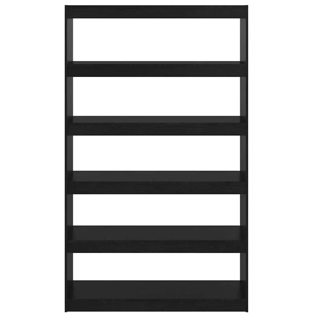 Black Solid Pinewood Book Cabinet