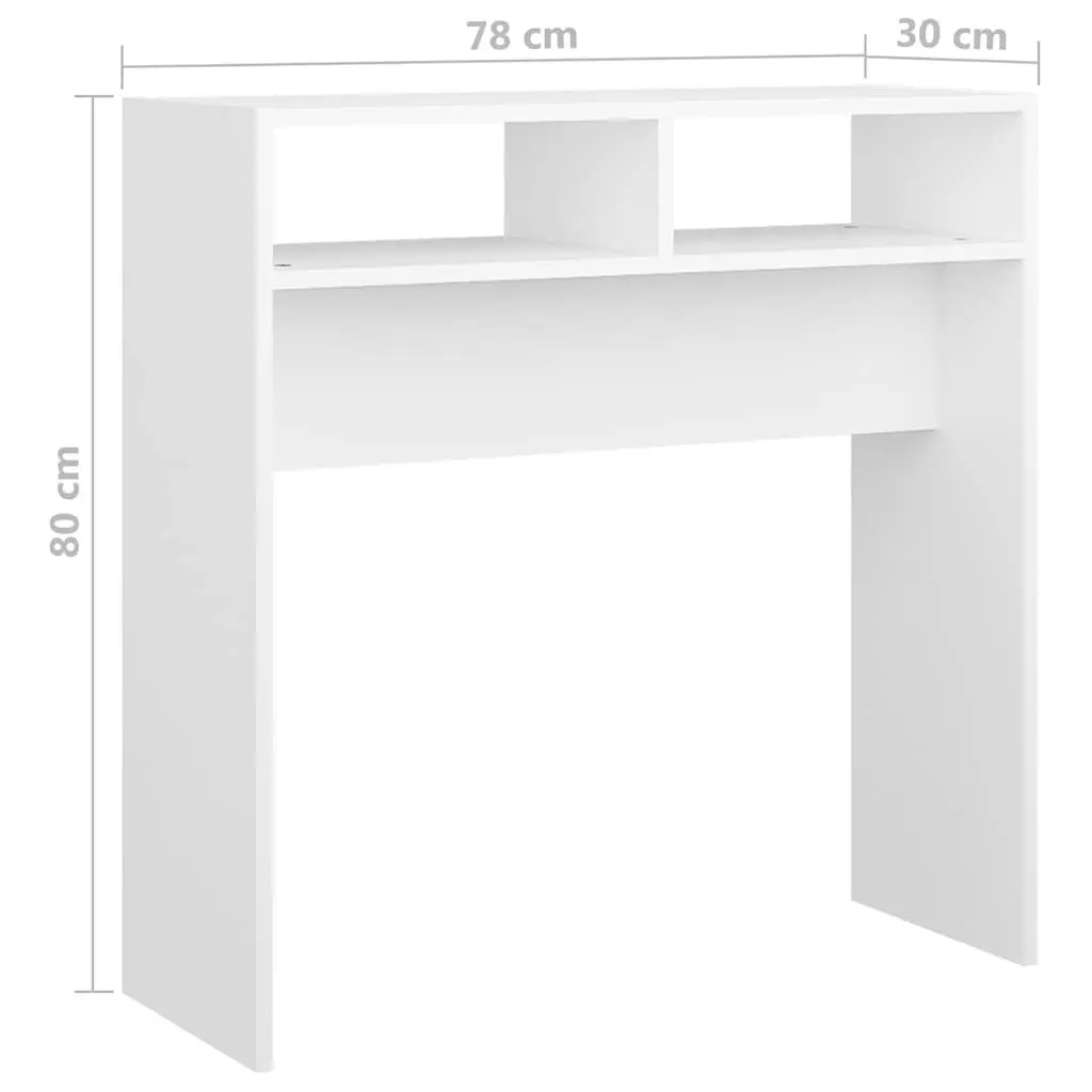 Console Table White Hallway Entrance Living Room Accent Side Display Furniture