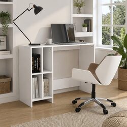 Notebook Desk with Shelving - 102.5W x 35D x 75H cm