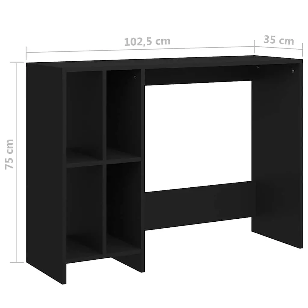 Black Compact Desk for Study and Work