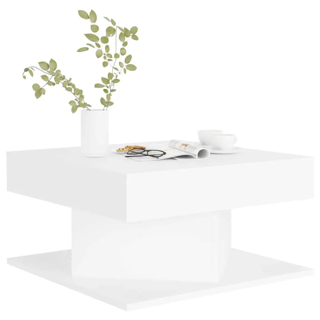 White Coffee Table 57x57x30 cm