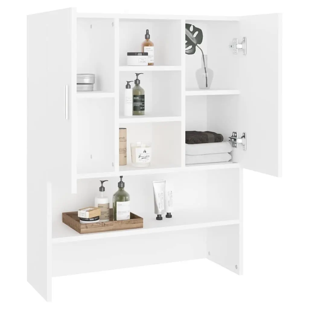 Bathroom Storage Cabinet White 70.5x25.5x90cm