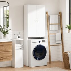 Specifications of the White Tall Laundry Cabinet Storage