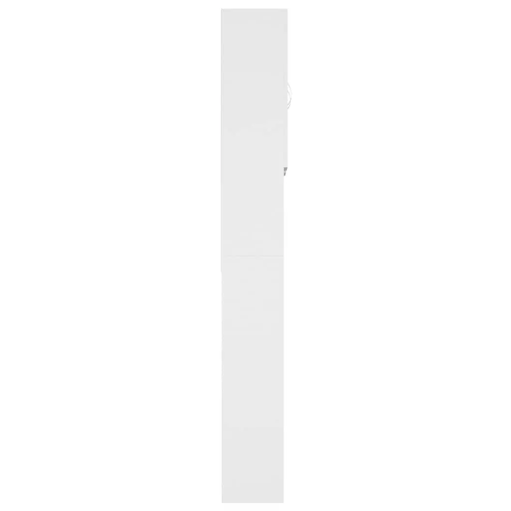 Washing Machine Cabinet Bathroom Storage 2 Doors 9 Compartments White