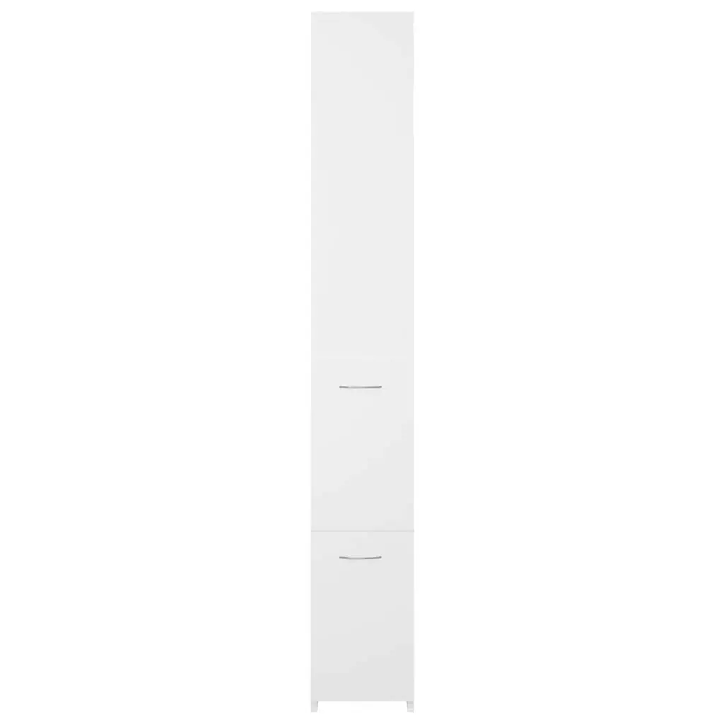 Bathroom Cabinet White Storage Cupboard Tall Organiser 25 x 26.5 x 170 cm